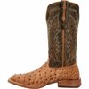 Durango Men's PRCA Collection Full-Quill Ostrich Western Boot, ANTIQUED SADDLE, B, Size 8 DDB0472